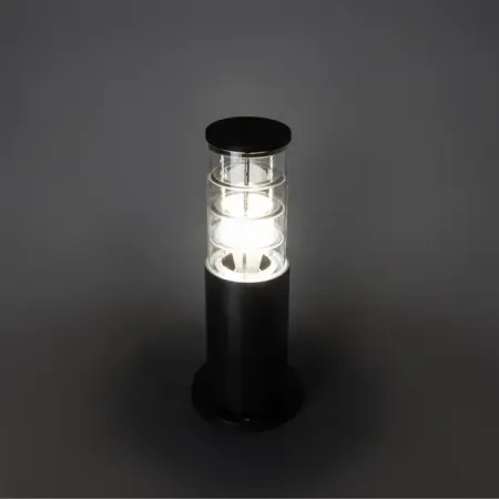 Фонарный столб уличный Smartbuy Round 30 см цвет черный силиконовая крышка для чашки waasoscon round silicone cup lid
