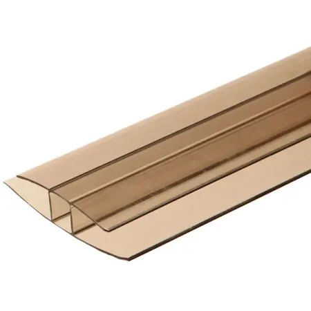 Профиль соединительный для поликарбоната 6 мм 3 м терракот каскадные вешалки из поликарбоната 10 шт