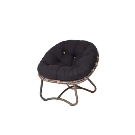 Кресло садовое Niko 85x83x82 см искусственный ротанг темно-коричневый