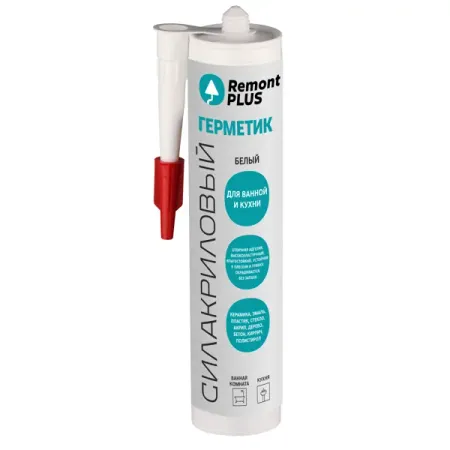 Герметик силакриловый Remont Plus белый 290 мл