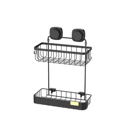 Полка для душа Iddis Soul LM005WC2Bi44 2 яруса цвет черный полка сетчатая 1203x306мм