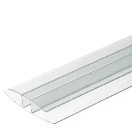 Профиль соединительный для поликарбоната Колибри 8 мм 3 м прозрачный