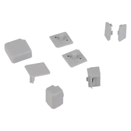 Комплект заглушек для кухонного плинтуса Квадро цвет серый комплект инжекторов удобрений wzcwjnlgm