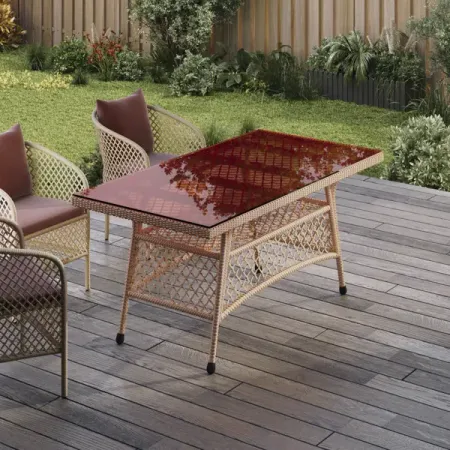 Садовый стол нераздвижной складной Antony 160x85x72 см искусственный ротанг искусственный очный венок fu