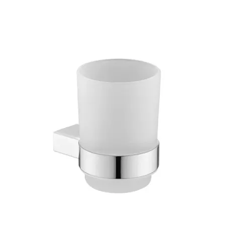 Стакан для зубных щёток Vidage Неверка подвесной стекло цвет хром