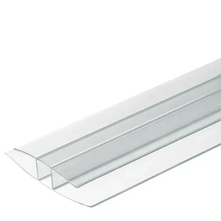 Профиль соединительный для поликарбоната Колибри 6 мм 3 м прозрачный