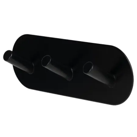 Крючок самоклеящийся Vidage Алис металлический тройной цвет черный