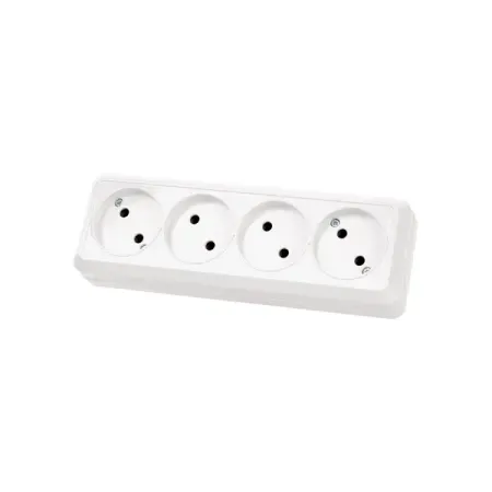 Розетка накладная TDM Electric без заземления цвет белый