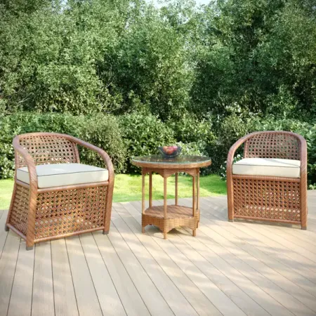Набор садовой мебели для отдыха Oscar искусственный ротанг натуральный