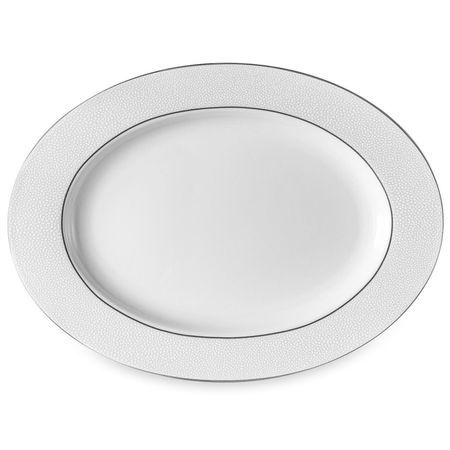 Блюдо овальное Narumi Белый жемчуг 32 см