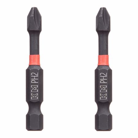 Бита КМ (882104) PH2 магнитная 50 мм ударная (2 шт.) магнитная отвертка moonbiffy