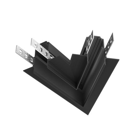 Коннектор для магнитного шинопровода L-образный Maytoni Technical Exility черный (TRA034CLS-42B)