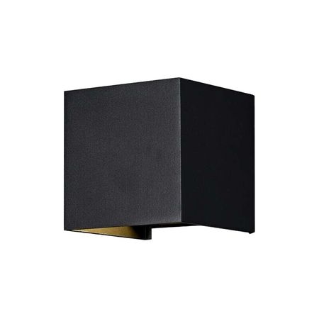 Светильник светодиодный садово-парковый настенный Outdoor Fulton черный 3000К 6 Вт IP54 (O572WL-L6B) настенные светильники lzpz rui e27