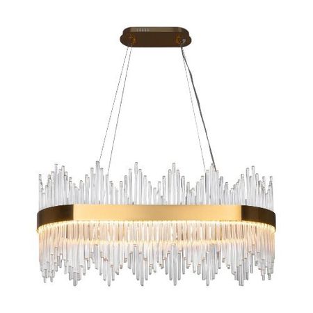 Светильник светодиодный подвесной Freya Chalice 3000К 52 Вт 12 кв.м золото IP20 (FR10008PL-L52G) qvvcev водонепроницаемый светодиодный фонарик 1500 люмен