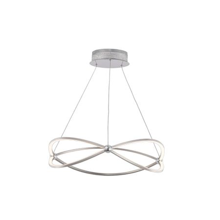 Светильник светодиодный подвесной Maytoni Weave 3000К 45 Вт 12 кв.м никель IP20 (MOD062PL-L45CH3K)