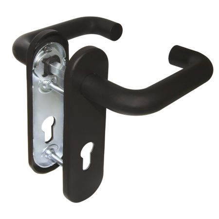 Ручка дверная Fuaro DH-0433 NE для противопожарной двери черная (43213)