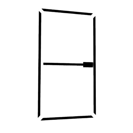 Калитка распашная каркас металлокомплект для самостоятельной сборки 1х2 м черная