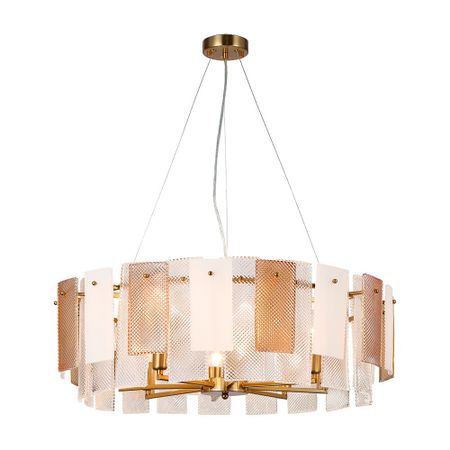 Люстра подвесная Freya Ottimo E14 360 Вт 24 кв.м (FR5198PL-06BS) sandyha круглая стеклянная люстра led