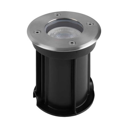 Светильник тротуарный встраиваемый Outdoor Tubo серебро GU10 35 Вт IP65 (O043DL-01S)