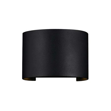 Светильник светодиодный садово-парковый настенный Outdoor Fulton черный 3000К 6 Вт IP54 (O573WL-L6B) настенные светильники lzpz rui e27