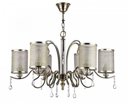 Люстра подвесная Freya Faust E14 240 Вт 16 кв.м (FR2300-PL-06-BZ) декоративные абажуры для люстры g4 сердце прозрачные персиковые