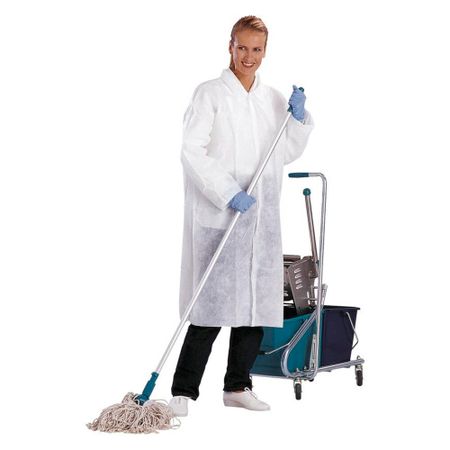 Халат одноразовый Delta Plus Blouspo 56-58 рост 180-188 см белый