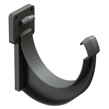 Кронштейн желоба Docke Lux пластиковый d140 мм графитовый серый RAL 7024