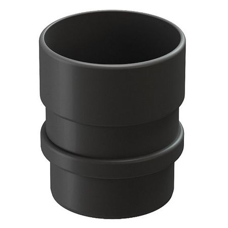 Муфта водосточной трубы Docke Lux пластиковая соединительная d100 мм графитовый серый RAL 7024