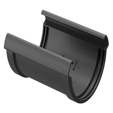 Соединение желоба Docke Lux пластиковое d140 мм графитовый серый RAL 7024 колба fape 10 мл соединение 14 23