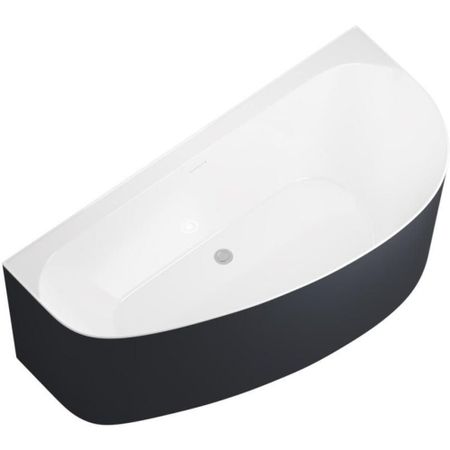 Ванна акриловая Allen Brau Priority 160х78 см отдельностоящая правая с ножками (2.31005.20A/AM)