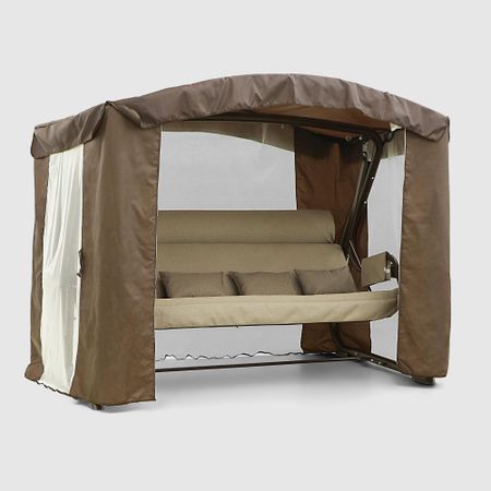 Качели садовые Zalger Garden Камелот шоколад садовые 4-х местные