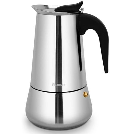 Кофеварка Fissman гейзерная 3241 на 9 порций, нержавеющая сталь, 450 мл