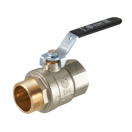 Кран шаровой латунный Stout SVB 1 1/4 ВР(г) х 1 1/4 НР(ш) полнопроходной ручка прямой (SVB-0003-200032) елена викторовна спицына татьяна михайловна пахнова развивающая речевая среда рабочая тетрадь по русскому языку 3 класс