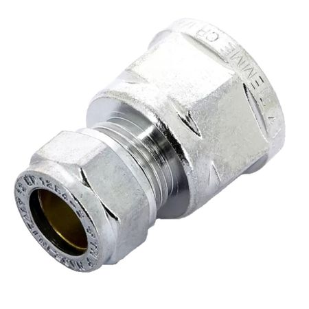 Соединитель прямой Tiemme 15 обж(ц) х 1/2 ВР(г) (1130048) латунные фитинги sae для медных трубок