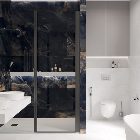 Керамогранит Laparet Interstellar Black черный 1600х800х9 мм (2 шт.=2,56 кв.м)