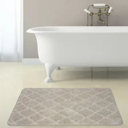 Коврик для ванной Bath Plus Лана 70x120 см цвет бежевый