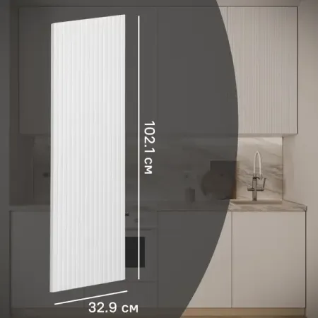 Фасад для кухонного шкафа Висла 32.9x102.1 см KONSENSA МДФ цвет белый ручки для шкафов naierdi бронзовые 5 шт