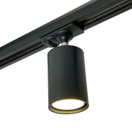 Трековый светильник спот Feron AL142 под лампу GU10 однофазный цвет черный