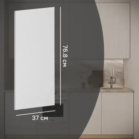 Фальшпанель для кухонного шкафа Висла 37x76.8 см KONSENSA МДФ цвет белый светодиодная панель lcfocus 3 18вт теплый чистый белый