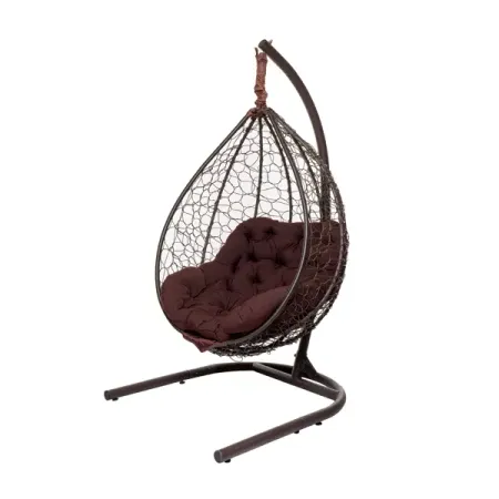 Кресло подвесное Каир 1-х местное до 120 кг коричневый рождественские чехлы для подушек red and white