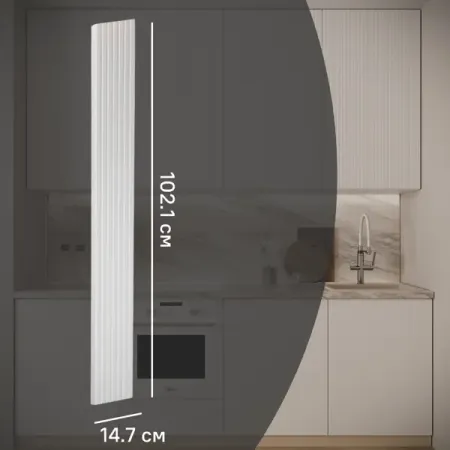 Фасад для кухонного шкафа Висла 14.7x102.1 см KONSENSA МДФ цвет белый ручки для шкафов naierdi бронзовые 5 шт