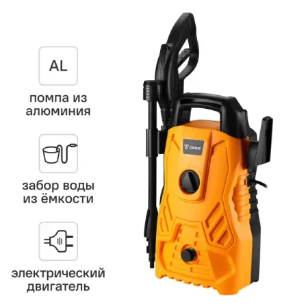 Мойка высокого давления Deko DKCW115, 115 бар, 290 л/ч