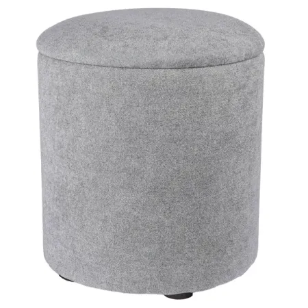 Пуф букле Альфа-2 серый 35x41.5 см
