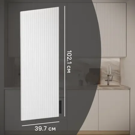 Фасад для кухонного шкафа Висла 39.7x102.1 см KONSENSA МДФ цвет белый ручки для шкафов naierdi бронзовые 5 шт