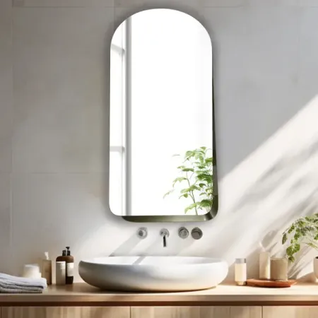 Зеркало декоративное KREAFORTA Brilia Brass арочное 40x78 см без рамы вторичное зеркало vbnm yt14213 25 70 мм