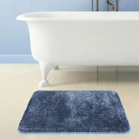 Коврик для ванной Bath Plus Бонд 60x90 см цвет синий