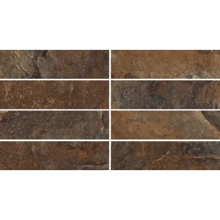 Плитка клинкерная Керамин Касл Рок 4 24.5x6.5 см коричневый 0.54 м²