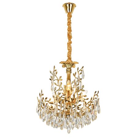 Люстра Citilux Ritz CL310062 золотистая