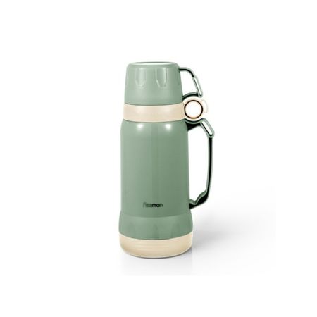 Термос Fissman 19840 зеленый пластик, стеклянная колба 1 л whoopee керамические подшипники 6900 6901 6902 6903 6904 6905 6906 6907
