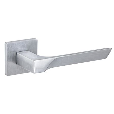 Ручка дверная Fuaro Fly SSC-16 квадратная розетка сатинированный хром (44403)